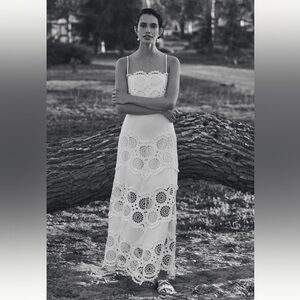 Raissa Lace Eyelet Crop Top - NWT